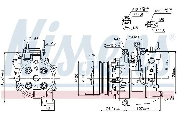 89247 NISSENS COMPRESSOR AIR CONDITIONING COMPRESSOR Catalog number of substitutes CASCO CAC83007AS CASCO CAC83007GS CTR 1201065