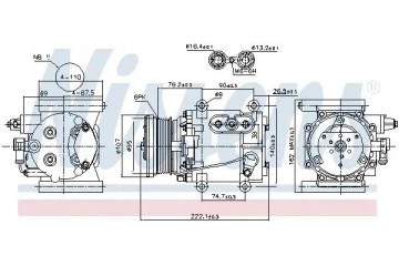 COMPRESSOR AIR CONDITIONING COMPRESSOR 89241 NISSENS Quality of parts according to GVO Q original with factory logo OEM OES