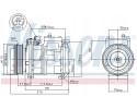 COMPRESSOR AIR CONDITIONING COMPRESSOR 89093 NISSENS Quality of parts according to GVO Q original with factory logo OEM OES