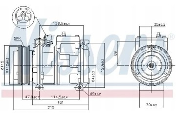 COMPRESSOR AIR CONDITIONING COMPRESSOR 89093 NISSENS Quality of parts according to GVO Q original with factory logo OEM OES