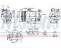Air conditioning compressor NISSENS 890947 Catalog number of the part 890947