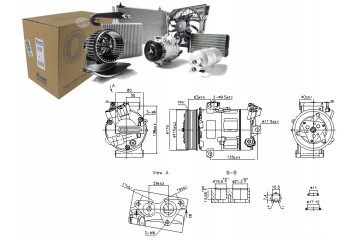 Air conditioning compressor NISSENS 890947 Catalog number of the original FIAT 4431984 FIAT 4449478 FIAT 6000618722 FIAT 8200848