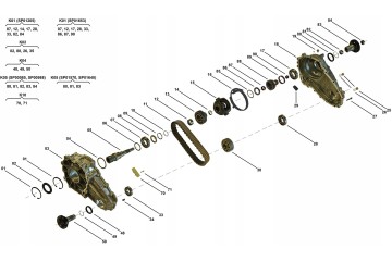 Chain Distribution Box DCS Reducer Mercedes ML 164 W164 Catalog number of the part ACG03368