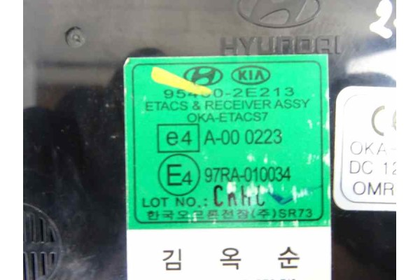 95400-2E213 MODULO ELECTRONICO HYUNDAI TUCSON (JM) 2,0 CRDi VGT Comfort Full 4X4 2007 95400-2E213 160364 HYUNDAI - 2