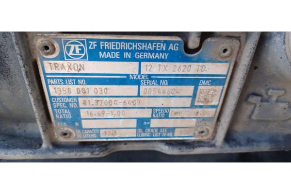 Gearbox Getriebe TRAXON MAN TGS TGX 12TX2620 TD 12TX2620TD Packaging status replacement
