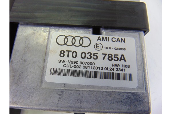 8T0035785A SISTEMA AUDIO / RADIO CD AUDI A4 BERLINA (8K2) Básico 2008 8T0035785A 154843 AUDI - 7