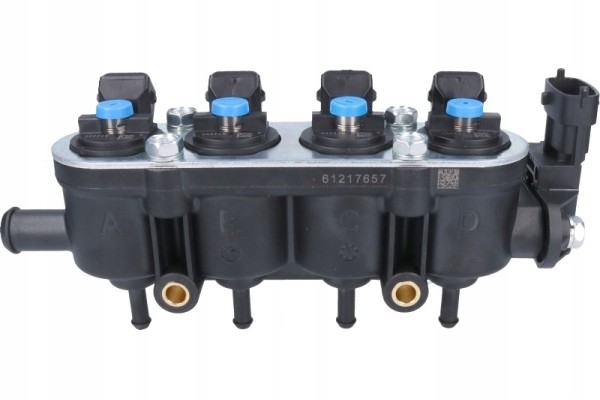 Riel inyector MED Landi Renzo azul con sensor