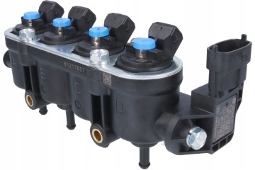 Riel inyector MED Landi Renzo azul con sensor
