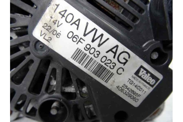 06F903023C ALTERNADOR VOLKSWAGEN TOURAN (1T2)