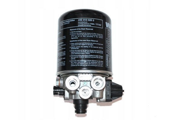 Dehumidifier valve MAN DAF 10bar Wabco 4324101160 Catalog number of the part 4324101160 81521026104