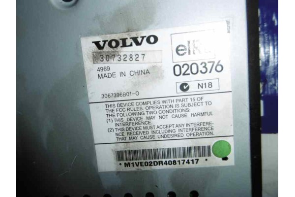 30732827 MODULO ELECTRONICO VOLVO XC90 D5 Executive (7 asientos) (136kW) 2006 30732827 156556 VOLVO - 1