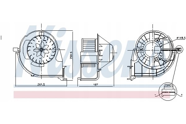 Nissens 87802 Indoor fan Part manufacturer Nissens