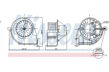 Nissens 87802 Indoor fan Part manufacturer Nissens