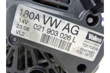 021903026L ALTERNADOR VOLKSWAGEN PASSAT VARIANT (3C5) Advance 2007 021903026L 160696 VOLKSWAGEN - 3