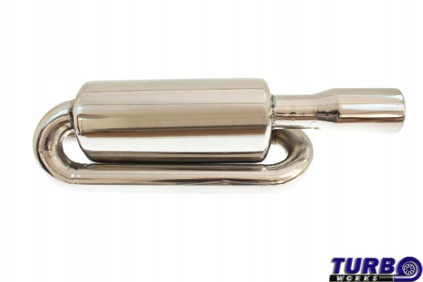 Sport end silencer Twin loop 63mm 2 5 TurboWorks Catalog number of the part TW TL TWINLOOP47