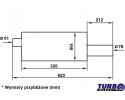 Sport end silencer Twin loop 63mm 2 5 TurboWorks Car type 4x4 SUV trucks cargo vans passenger cars