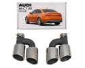 AUDI A6 C7 4G 2011 2018 EXHAUST TIP STYLING ON S6 SET OF 2