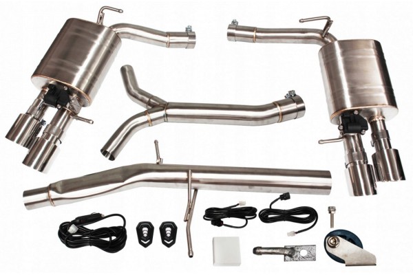 Active CatBack exhaust system Audi A8 L4 V6 3 0T 14 Product weight 5 kg