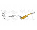 Pajero Galloper 2 5TD MB611684 MB651233 HR175101 Center Exhaust Silencer Catalog number of the part MB611684 MIT 007099