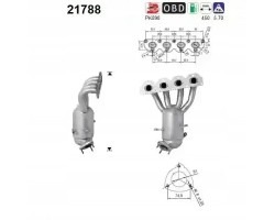 CATALYTIC CONVERTER 21788 AS CHEVROLET OPEL ASTRA