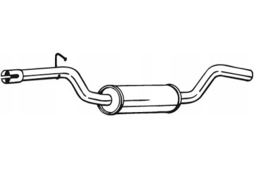 MIDDLE SILENCER BOS233 211 233 211 Car type passenger cars