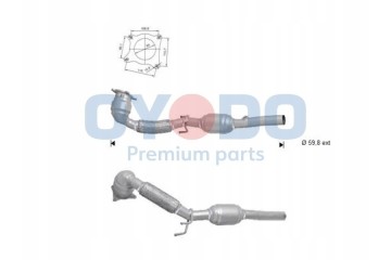 CATALYTIC CONVERTER AUDI 10N0147 OYO OYODO Car type passenger cars