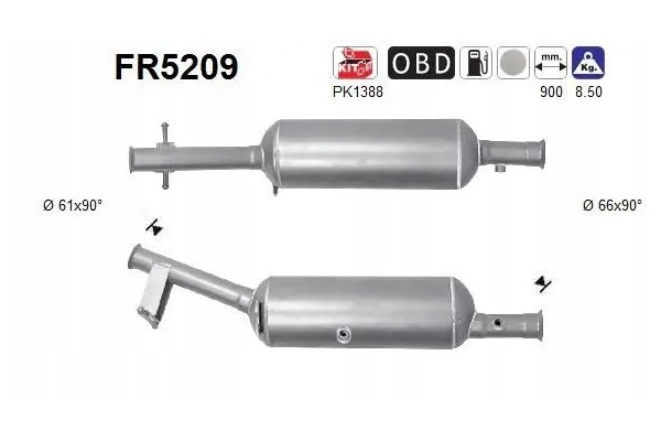 PARTICULATE FILTER FAP DPF FR5209 AS CITROEN Packaging status original