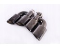 Puntas de Escape SAS Acero Inoxidable Negro Brillante 2 piezas para Au