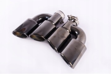 Puntas de Escape SAS Acero Inoxidable Negro Brillante 2 piezas para Au