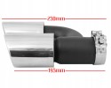 Puntas de Escape SAS Acero Inoxidable Negro Brillante 2 piezas para Au