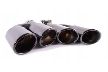 Puntas de Escape SAS Acero Inoxidable Negro Brillante 2 piezas para Au