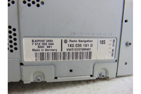 1K0035191D SISTEMA NAVEGACION GPS VOLKSWAGEN CADDY (2K)(02.2004)