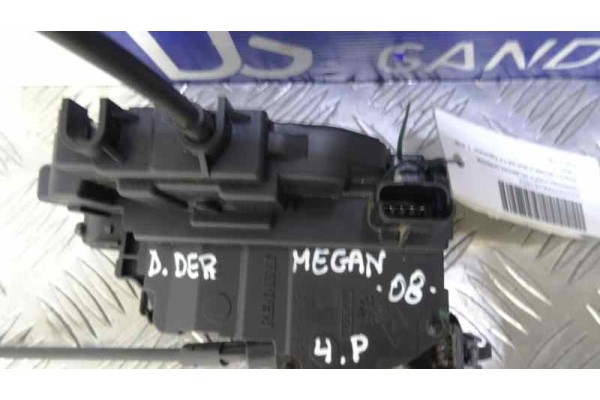 4 PIN CERRADURA PUERTA DELANTERA DERECHA RENAULT MEGANE III BERLINA 5P Expression 4 PIN 161653 RENAULT - 1