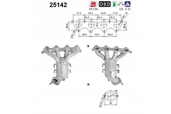 CATALYST 25142 AS KIA CEE D PRO CEE D VENGA I Packaging status original