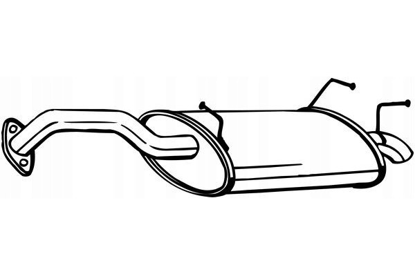 Exhaust system silencer rear fits NISSAN PRIMERA 2 0 03 02 10 0 Catalog number of the part 145 183