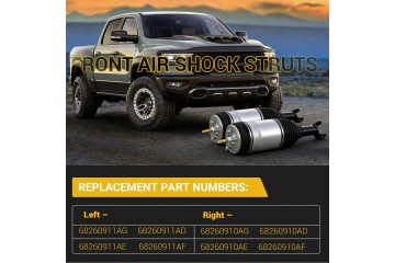 DODGE RAM 1500 DT 2019 24 SHOCK ABSORBER AIR SHOCK ABSORBERS BELLOWS SET Part manufacturer no brand