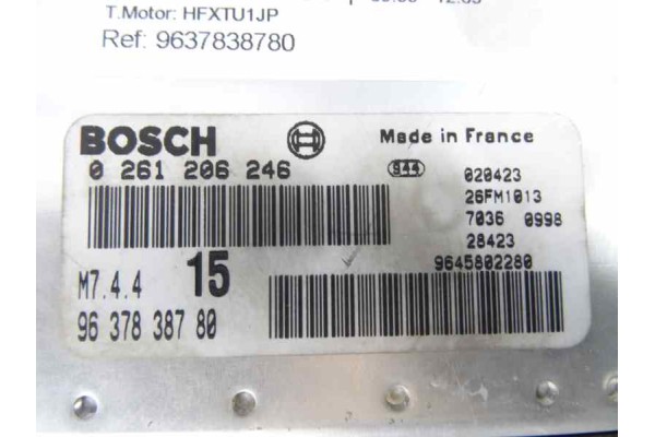 9637838780 CENTRALITA MOTOR UCE CITROEN SAXO 1.1 Furio 2002 9637838780 162884 CITROEN - 1