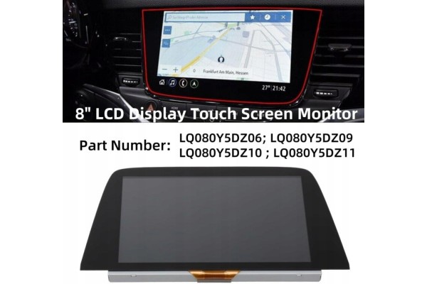 Pantalla táctil LCD 8 para Opel Astra K LQ080Y5DZ10