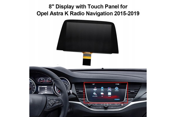 Pantalla táctil LCD 8 para Opel Astra K LQ080Y5DZ10