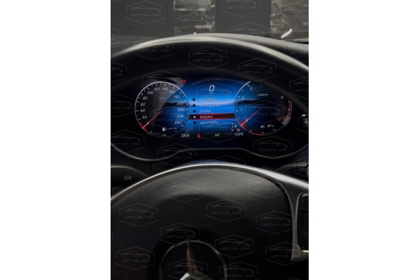 Counter Clocks Virtual LCD Mercedes C 2015 18 year