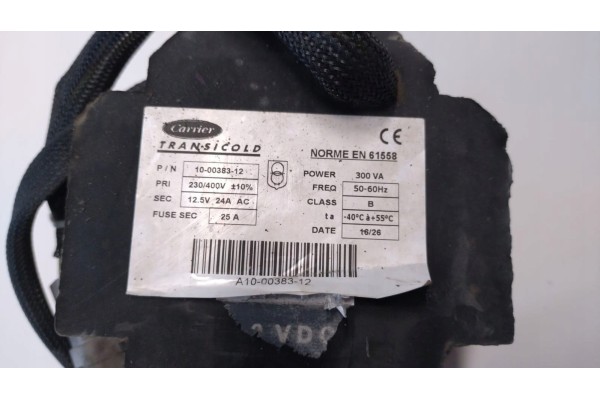 REFRIGERATION TRANSFORMER CARRIER XARIOS 10 00383 12 12V NO V1224 030 Catalog number of the part 10 00383 12