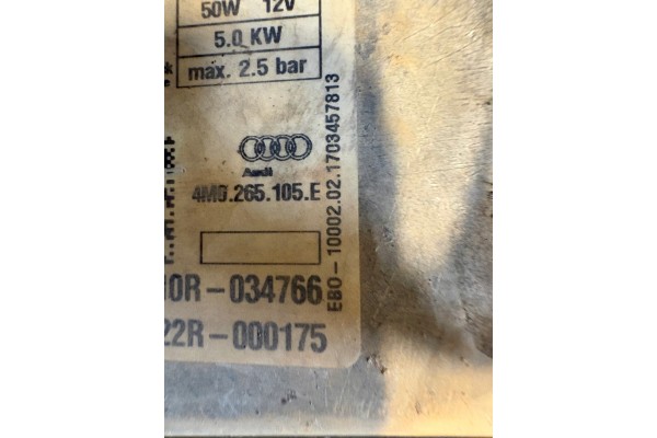 WEBASTO EBERSPAECHER AUDI Q5 SQ5 80A 4M0265105E 80A265081C ORIGINAL Catalog number of the original AUDI Q5 SQ5 80A 80A265081C OR