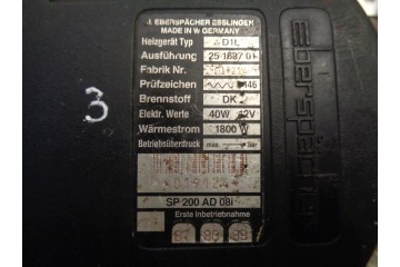 Parking heater Webasto Eberspacher D1L 12V Catalog number of the part 252040