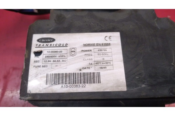 REFRIGERATION TRANSFORMER CARRIER XARIOS 10 00383 22 12V NO 326 055 Catalog number of the part 10 00383 22