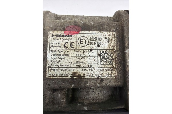 Calefactor de estacionamiento BMW 5 E60 E61 2008 (Webasto) 9001800D