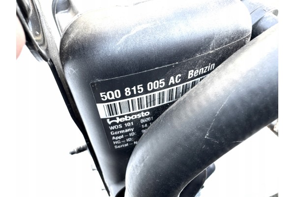 Heating device Webasto 5Q0815005AC AUDI A3 8V FL petrol Quality of parts according to GVO O original with manufacturer s logo OE