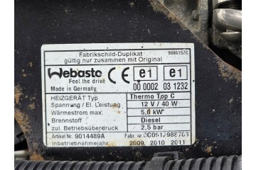 Calefacción estacionaria Webasto Iveco Daily 06-14 9014489A 1CZ