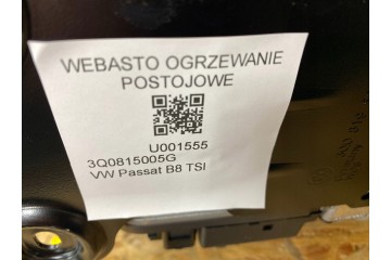 GD VW PASSAT B8 TSI WEBASTO PARKING HEATER 3Q0815005G ORIGINAL Version European