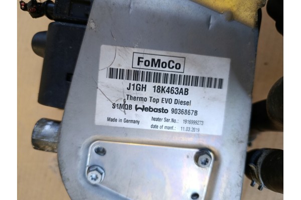 FORD MK5 WEBASTO PARKING HEATER J1GH18K463AB Car type passenger cars