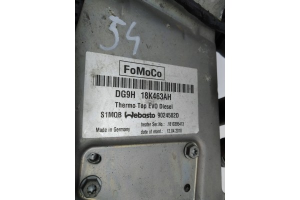 WEBASTO DG9H 18K463AH Ford Mondeo Mk5 2014 Catalog number of substitutes DG9H 18K463AH